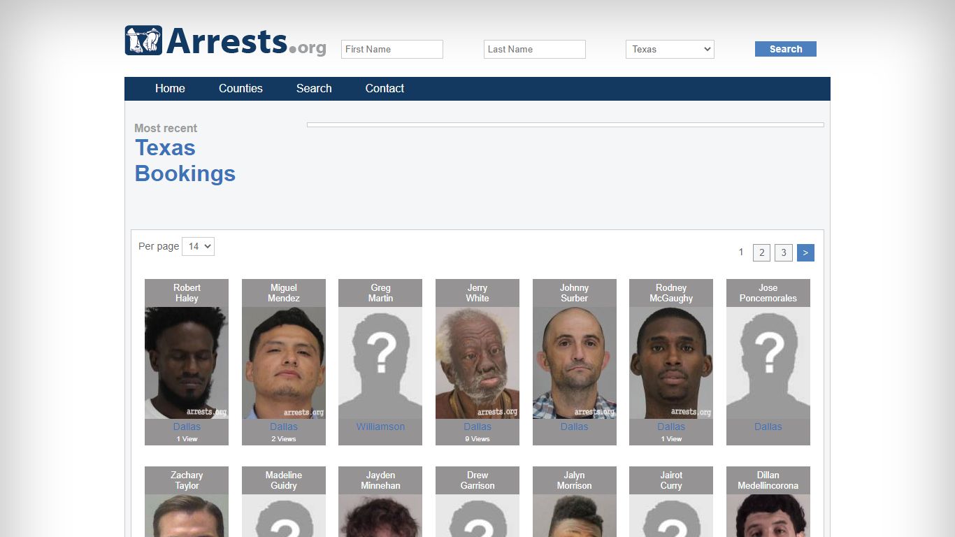 Texas Arrests and Inmate Search